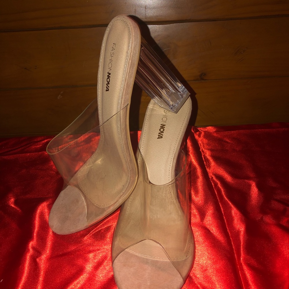 Clear Mule Sandal